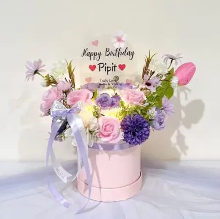 Bloom Box Akrilik Ucapan Ulang Tahun Tanggamus